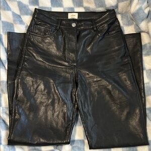 Wilfred Shiny Black High Rise Jeans